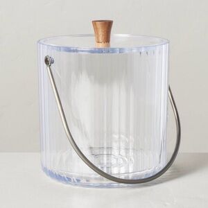 Hearth & Hand with Magnolia 109oz Ribbed Clear Plastic Ice Bucket